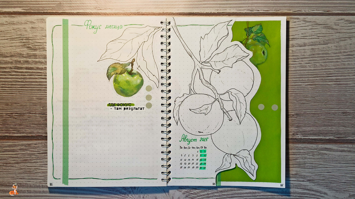 Титульный разворот на август 2025