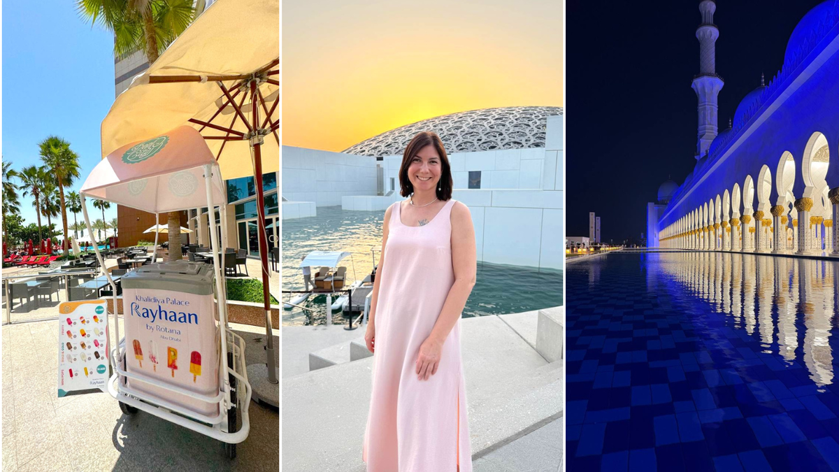 на фото: отель  Khalidiya Palace Rayhaan by Rotana, Лувр в Абу Даби, мечеть шейха Зайда