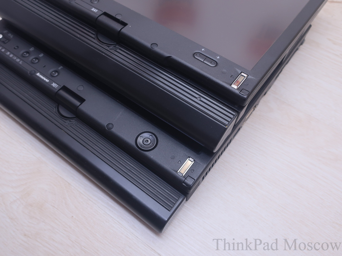 сверху X41 Tablet, снизу X61 Tablet