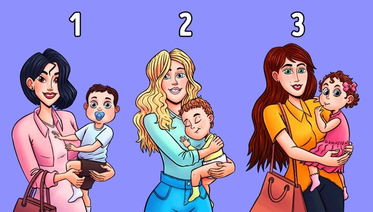 Выберите женщину, которая держит чужого ребенка, чтобы понять, как вы общаетесь с людьми