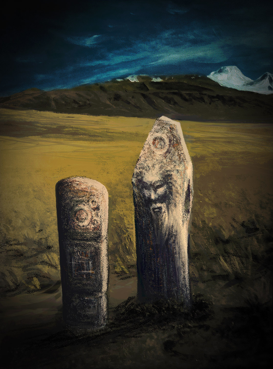 "Через века"_иллюстрация_ комп, руки, без AI, 2025. Кожевников А.В.