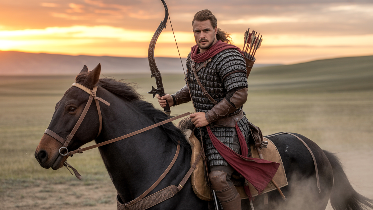 Изображение автора. Конный воин ордынец