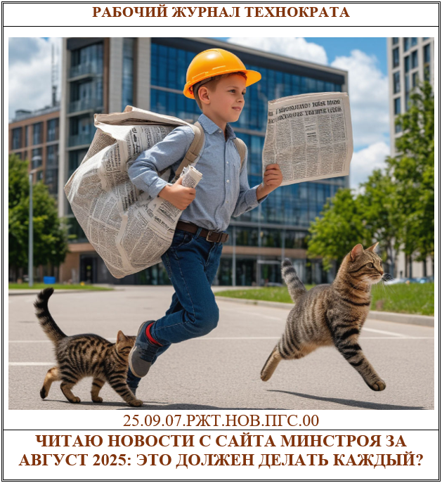 Читаю новости с сайта Минстроя за август 2025: это должен делать каждый?