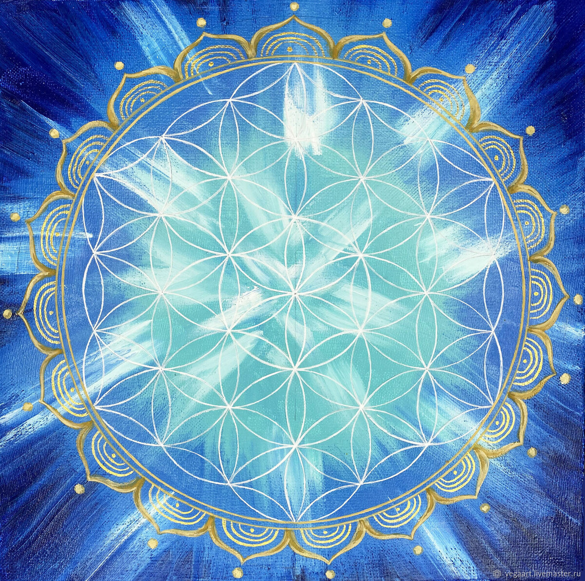 Цветок жизни. Рисунок: cs2.livemaster.ru