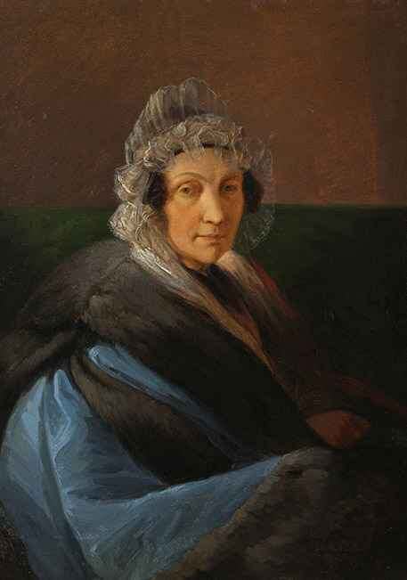 А.В. Ступин «Портрет неизвестной дамы в синем платье и чепце», 1817 © ГТГ