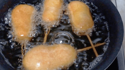 Вот так они жарятся во фритюре