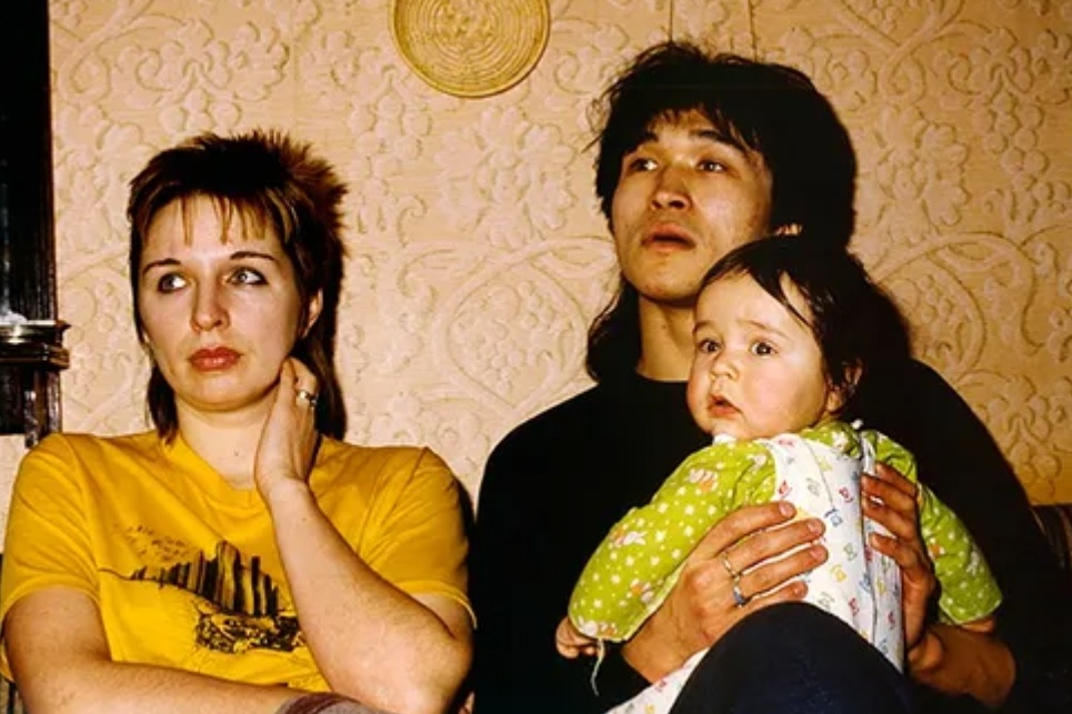 Марианна и Виктор Цой с сыном