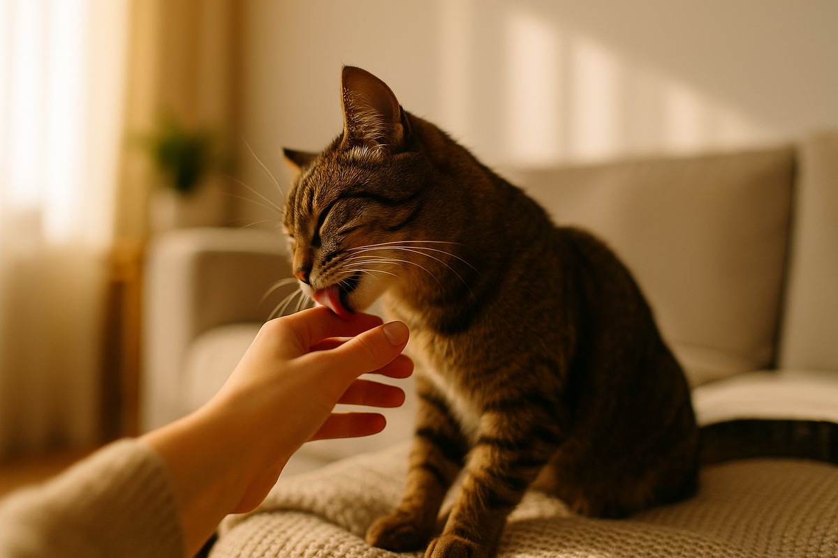 - Я забочусь о тебе, хозяин, как мама о котёнке!