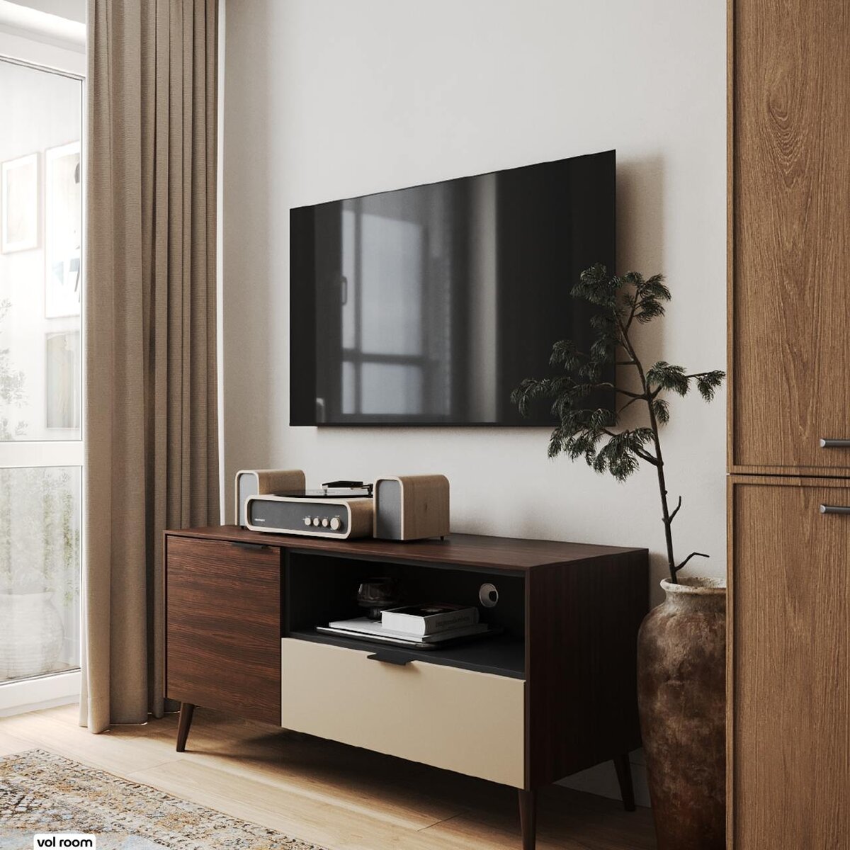 visualization by. vol room