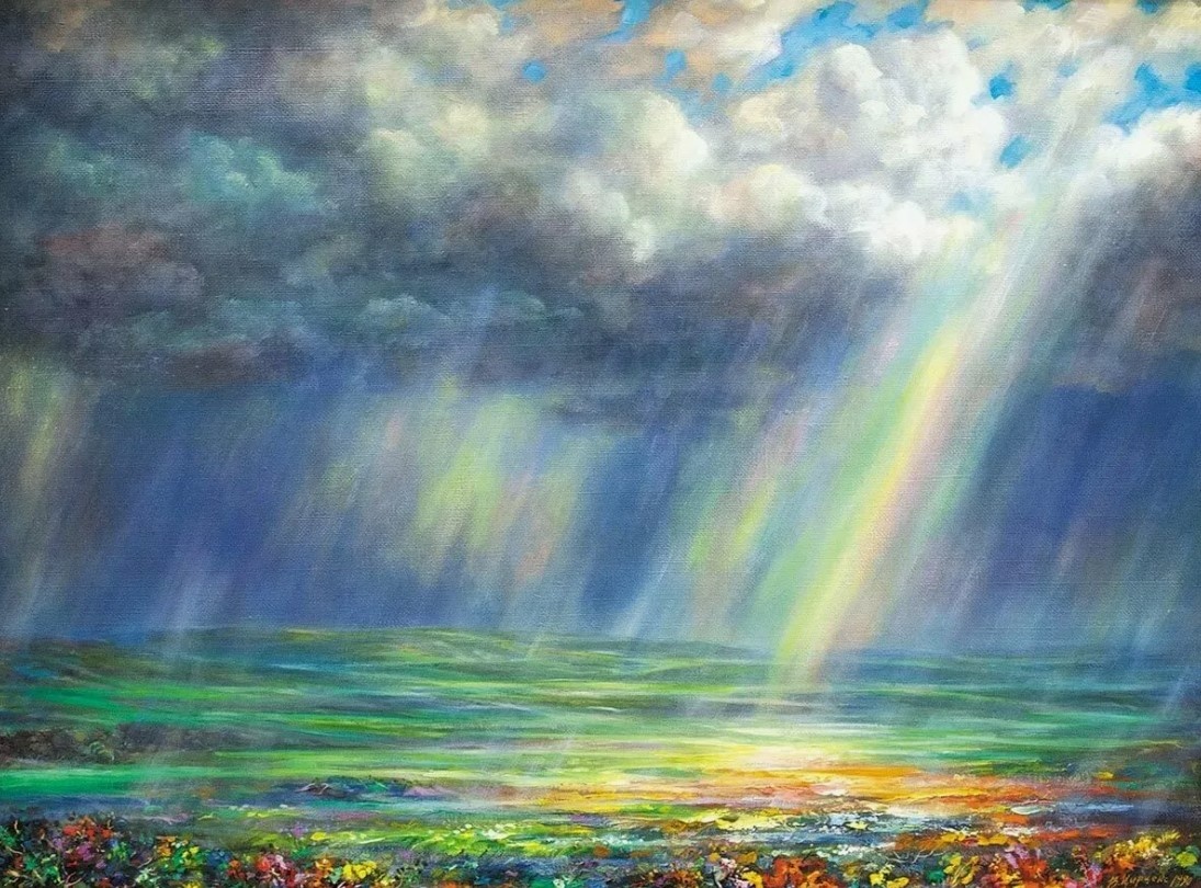 Пейзаж с радугой. Роберт Данкансон.