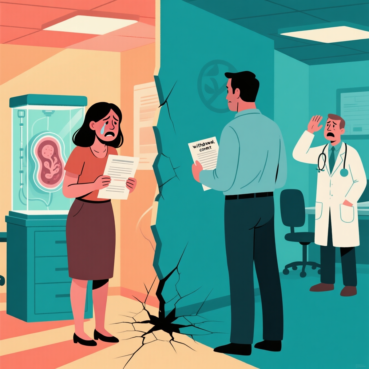 Мой бывший муж делит не имущество, а наших нерожденных детей. И закон на его стороне