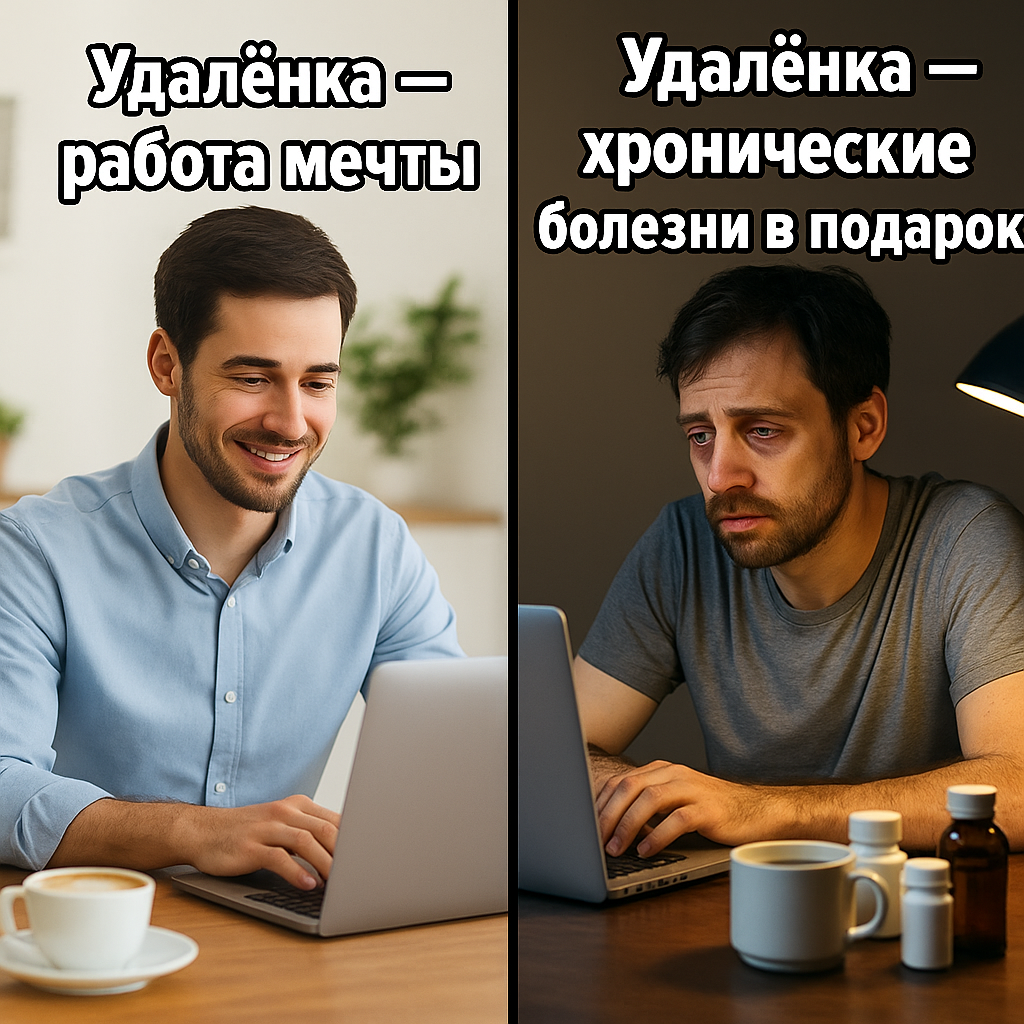 Удалёнка и здоровье: как не заработать хронические болезни