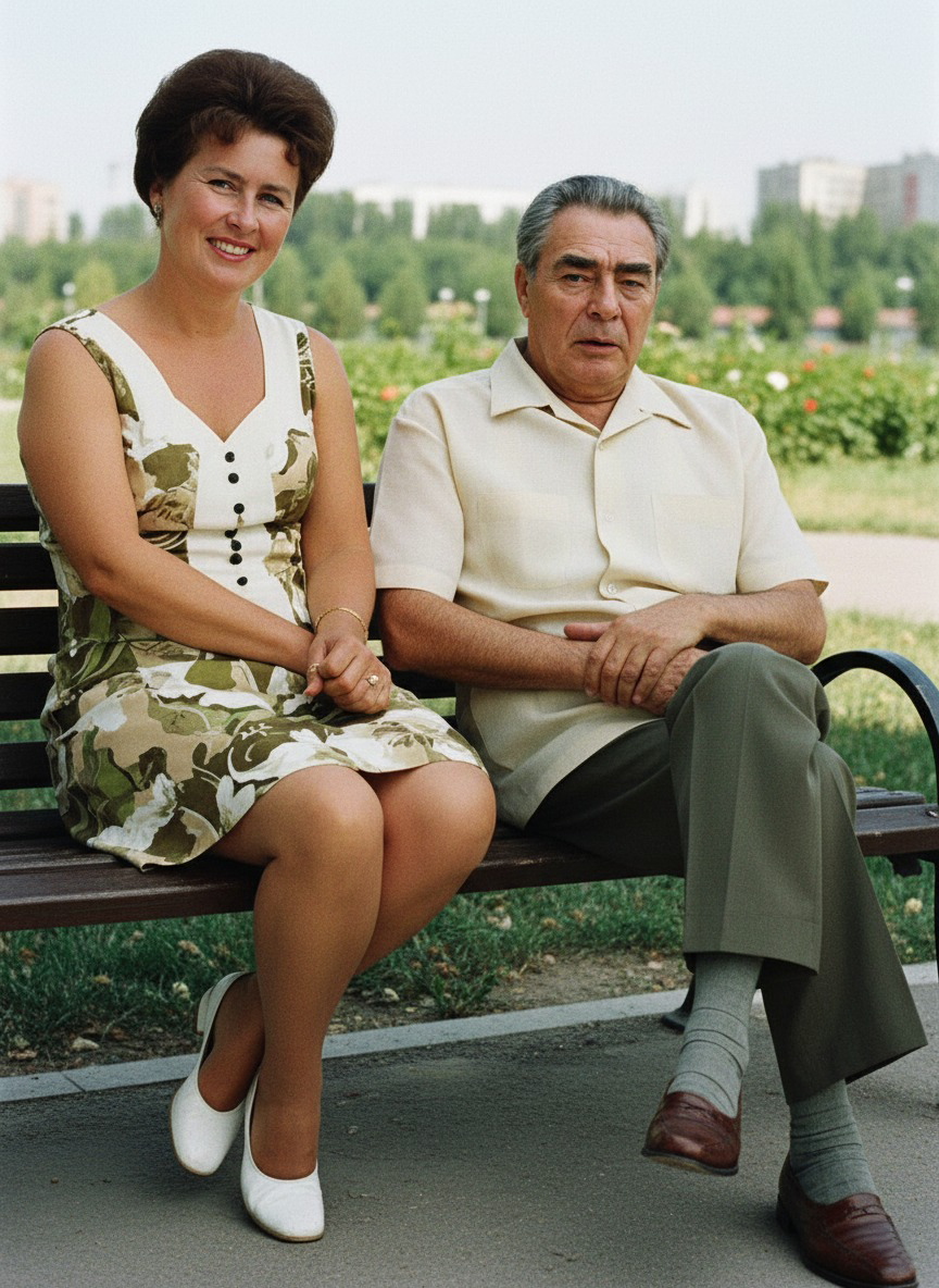 Нина Коровякова и Леонид Ильич Брежнев