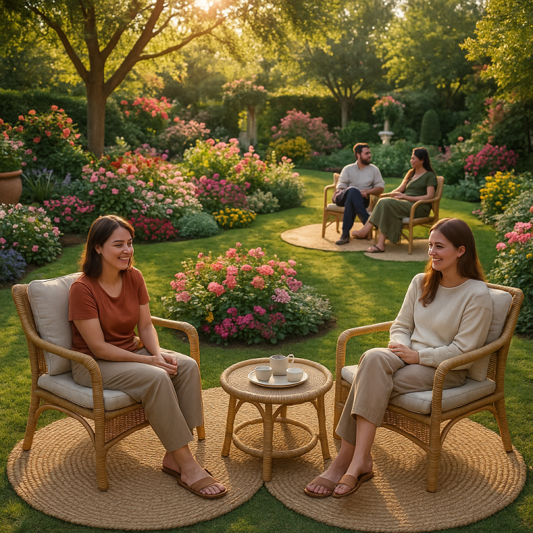    Ротанговые коврики-подложки для уличного отдыха: уют, стиль и долговечность для вашего сада Loza