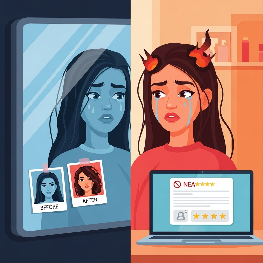 Мне сожгли волосы в салоне, а теперь пытаются засудить за плохой отзыв. Дикая история