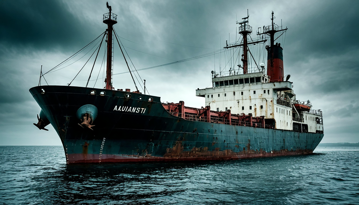 В 1948 году пострадало грузовое судно.