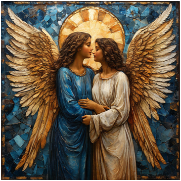 Сгенерирование ИИ- храни меня мой Ангел!