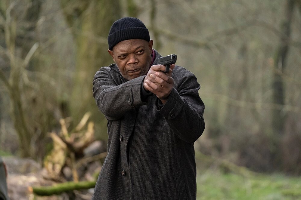    Сэмюэл Л. Джексон. Кадр из сериала «След киллера» (2024)
