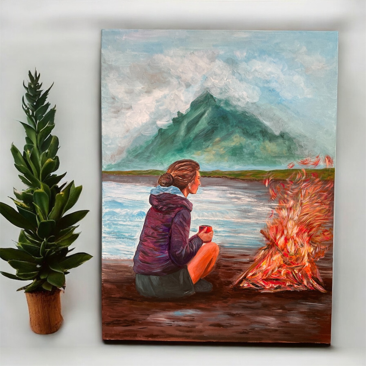 Картина «Разговор с собой». Автор А. Утлякова