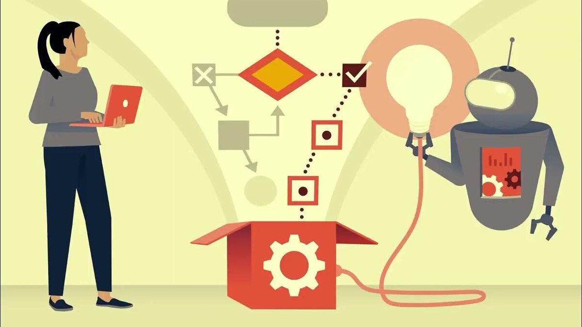 Иллюстрации, показывающие, как AI анализирует ваши предпочтения и дает рекомендации.