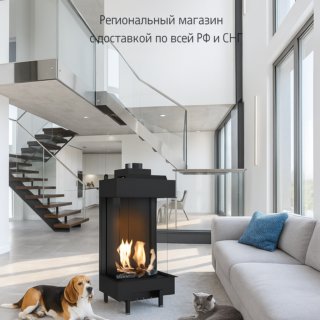    Создайте уютное пространство с газовой топкой Kratki LEO: идеальное отопление и стиль в вашем доме Kamin