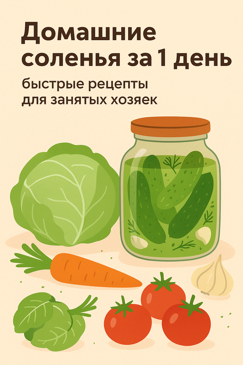 Домашние соленья за 1 день — быстрые рецепты для занятых хозяек