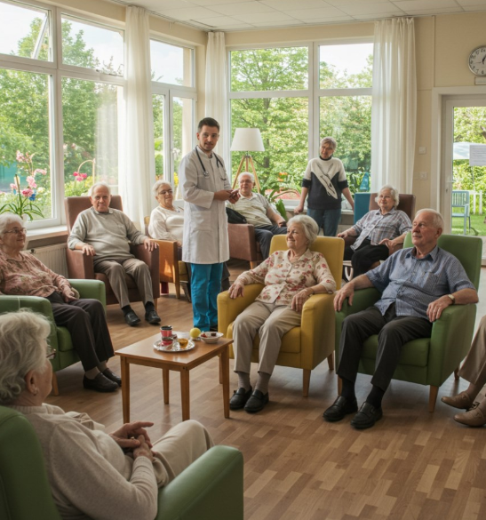Встречи специалистов пансионата "родной очаг" со своими подопечными