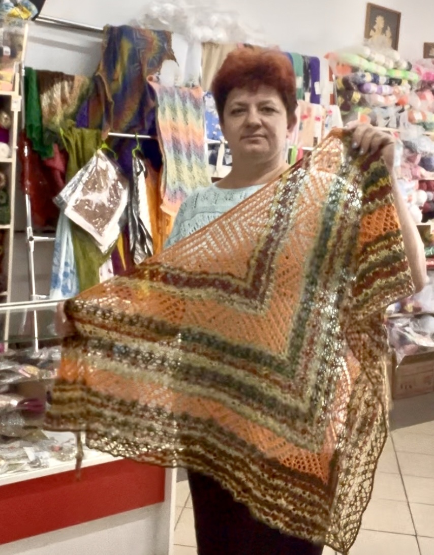 Шаль «Хижина в лесу»