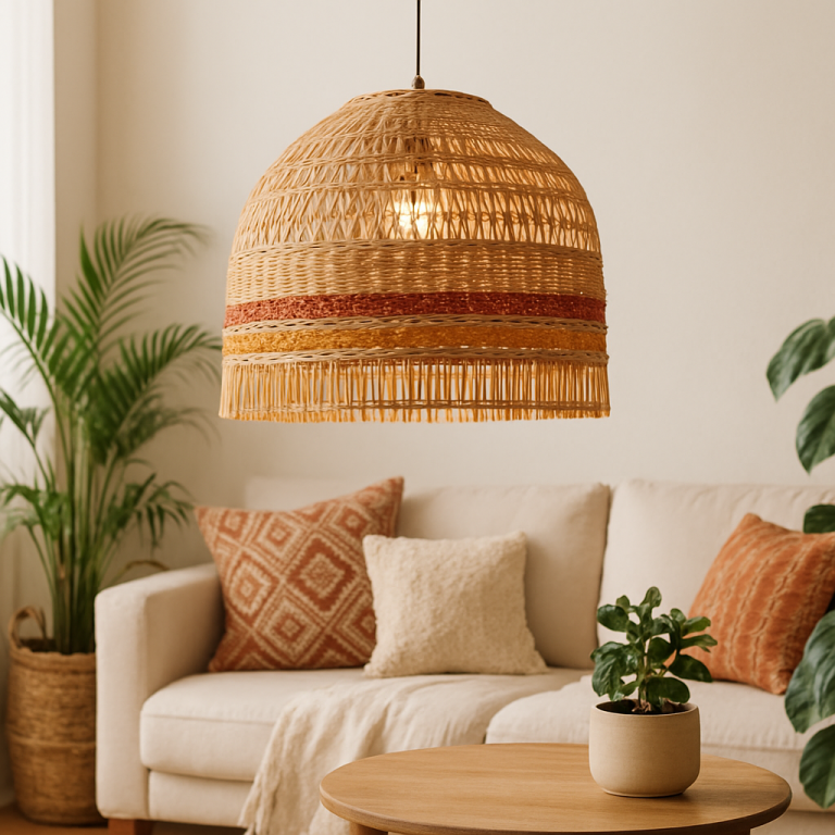    Создайте уютный ротанговый абажур в стиле бохо: пошаговая инструкция для твоего дома Loza