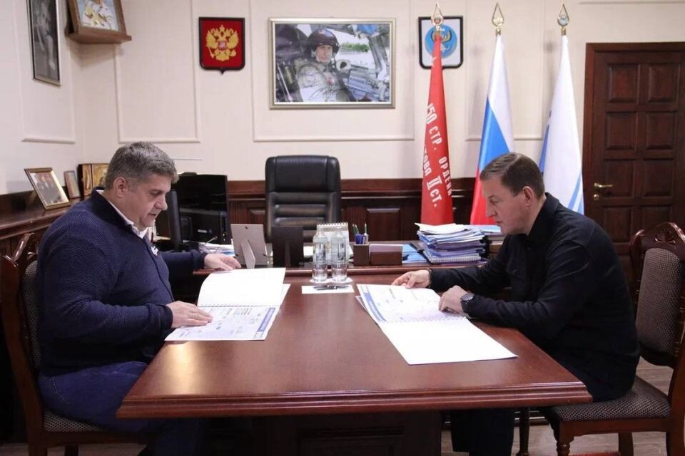    Андрей Турчак и Роман Новиков. Источник: t.me/turchak_andrey