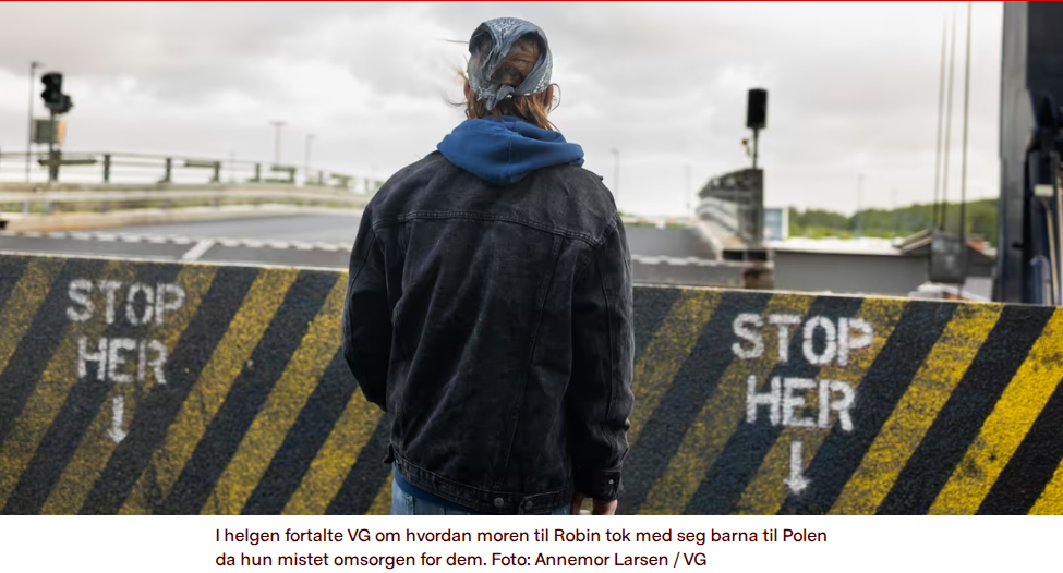 Мать этого парня -  Робина -увезла его в Польшу, испугавшись барневерна. 