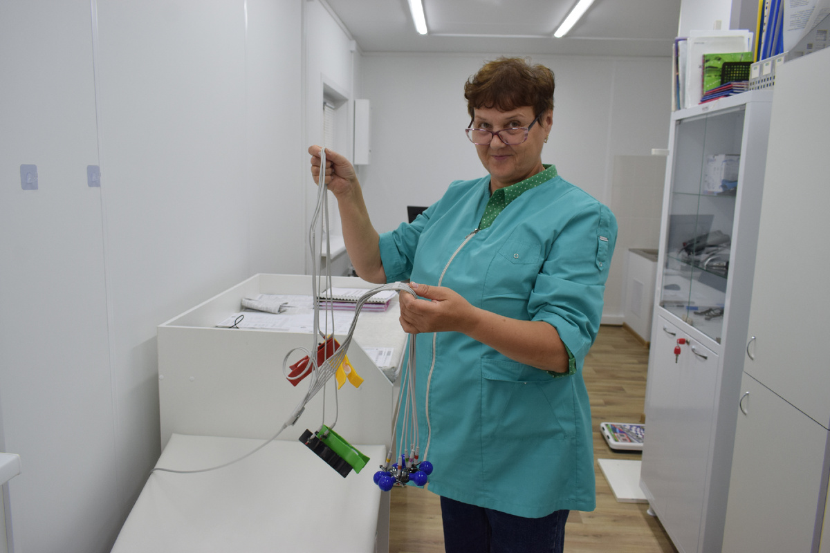 Медсестра Унерского ФАПа Тамара Стасева говорит, что работать с новым оборудованием – одно удовольствие.