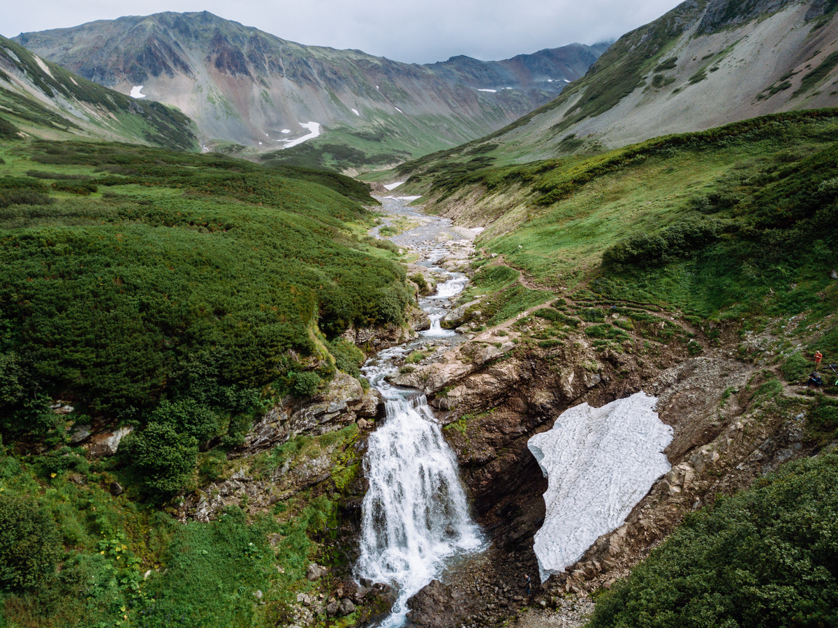 Камчатка. Горный массив Вачкажец. 