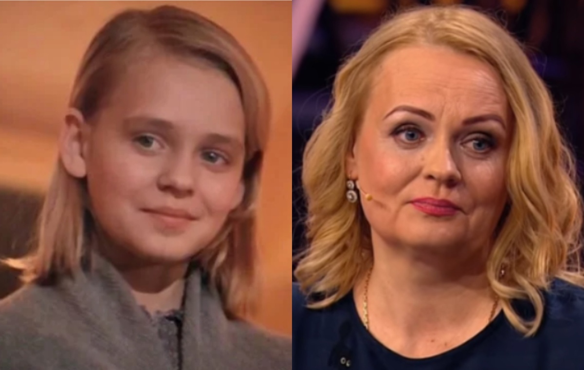 на фото Ирина Иванова в детстве и сейчас