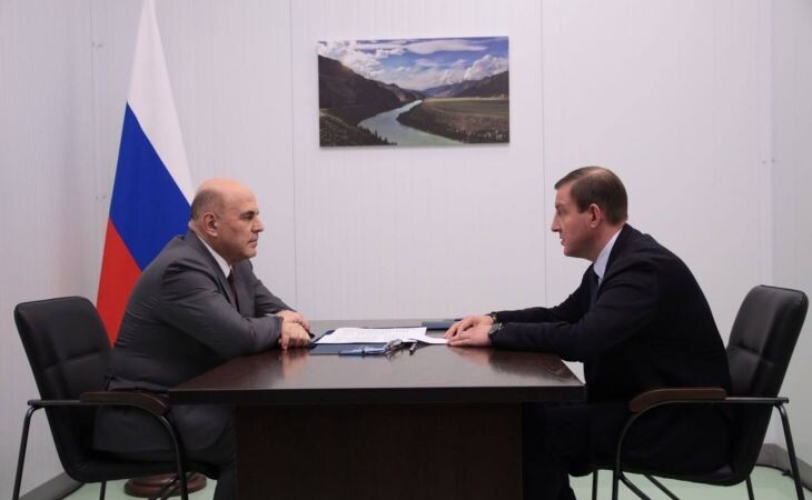 Михаил Мишустин и Андрей Турчак. Фото: страница "ВКонтакте" Андрея Турчака