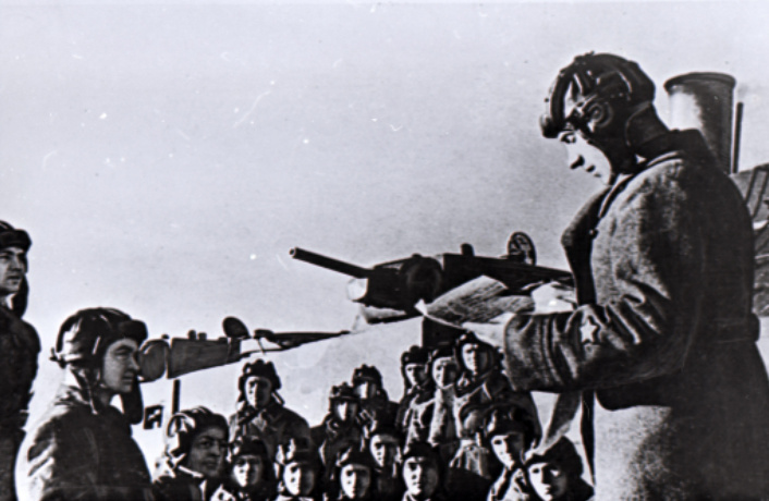 Бойцы бронепоезда «Балтиец». Из фондов музея.