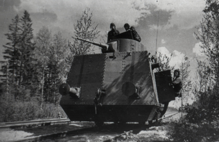 Бронедрезина. 1941-1945 гг. Из фондов музея.