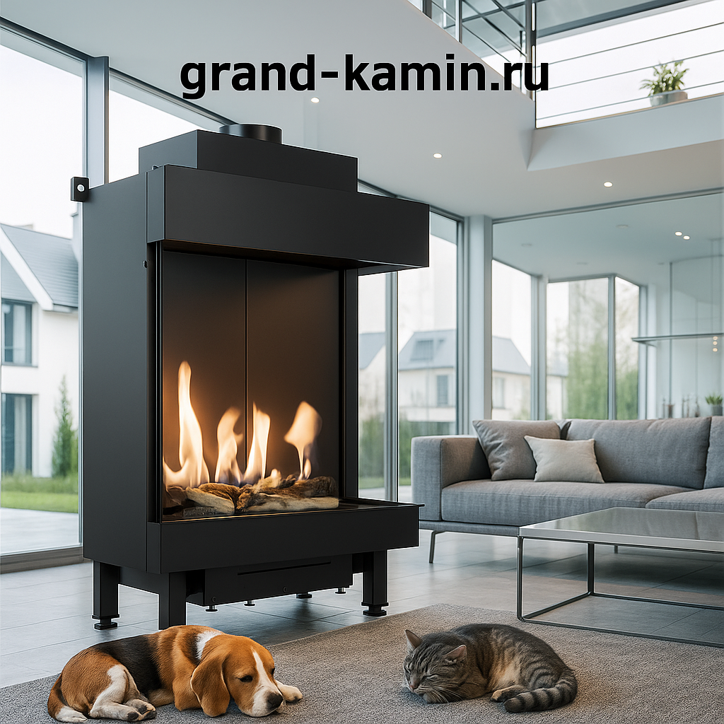    Создайте уютную атмосферу с газовой топкой Kratki LEO/P/76/62/G20: ваш настоящий камин для идеальных зимних вечеров Kamin