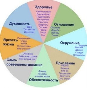 Пример колеса жизненного баланса 2