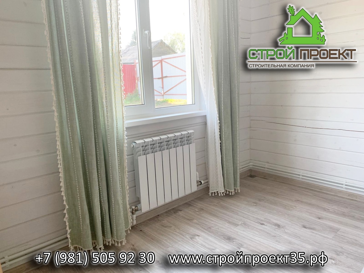 Система отопления в доме из бруса