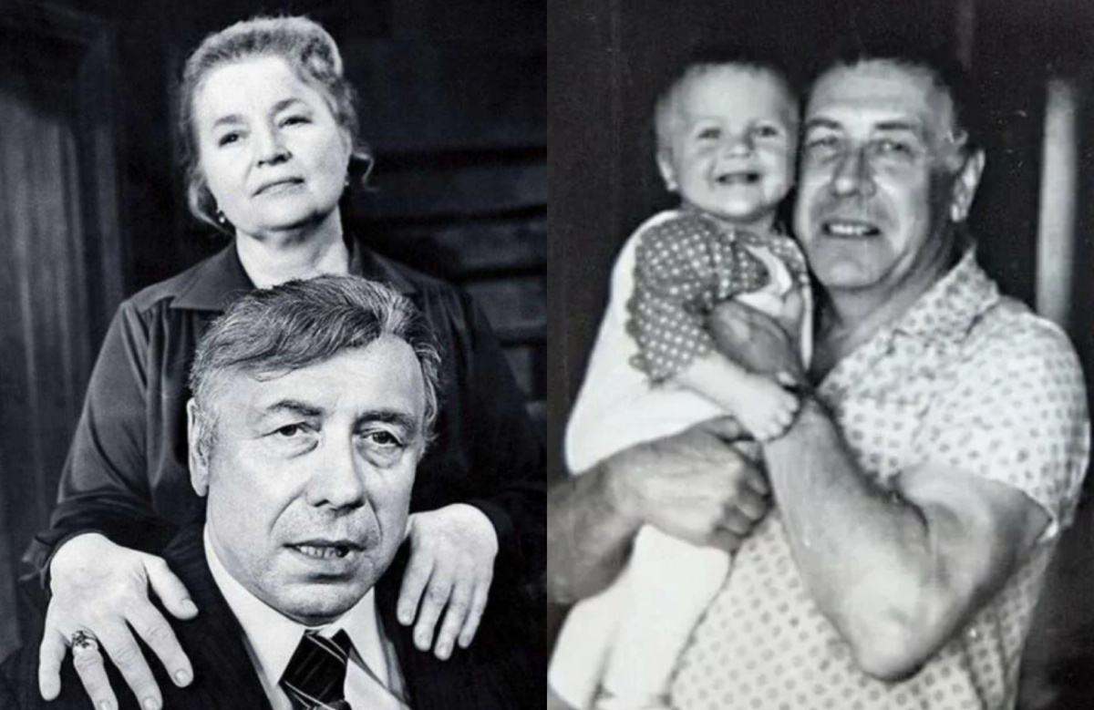 Родители,  с отцом