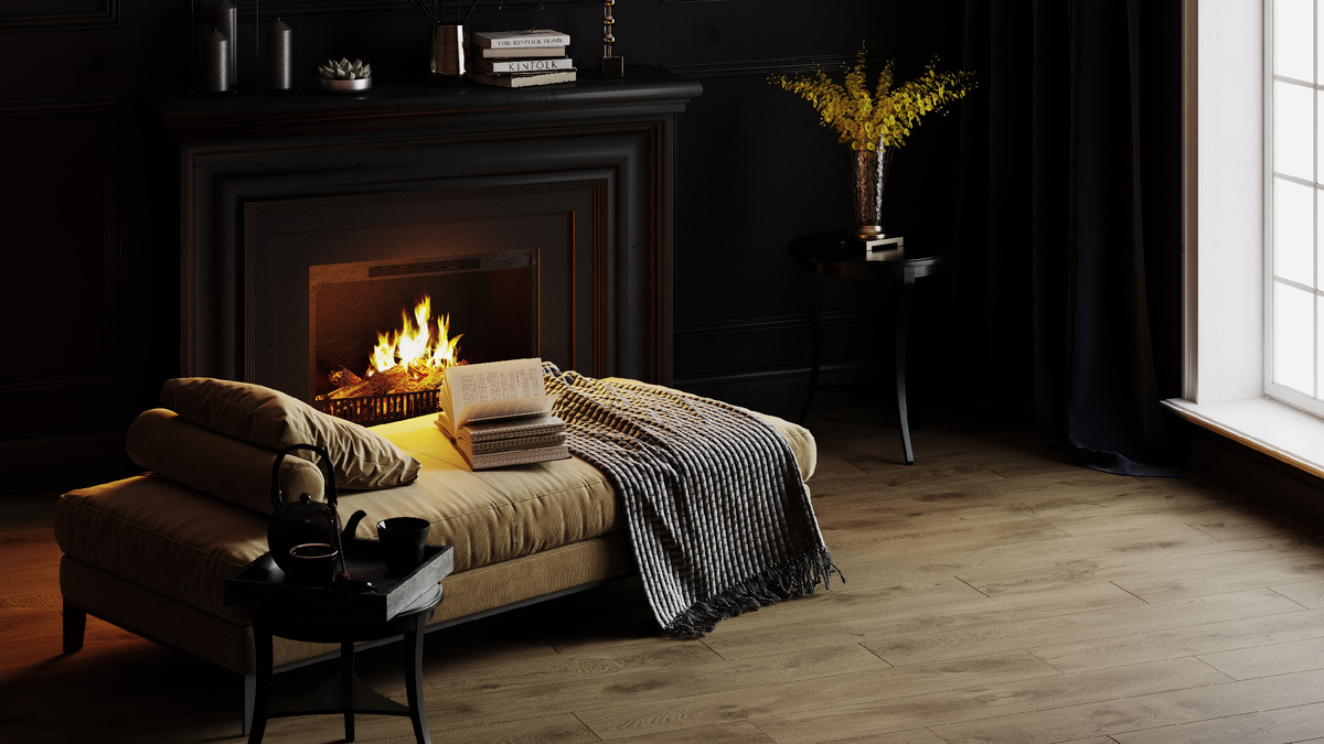 Раскладка на полу со смещением керамогранита из коллекции Dubrava от KERRANOVA 