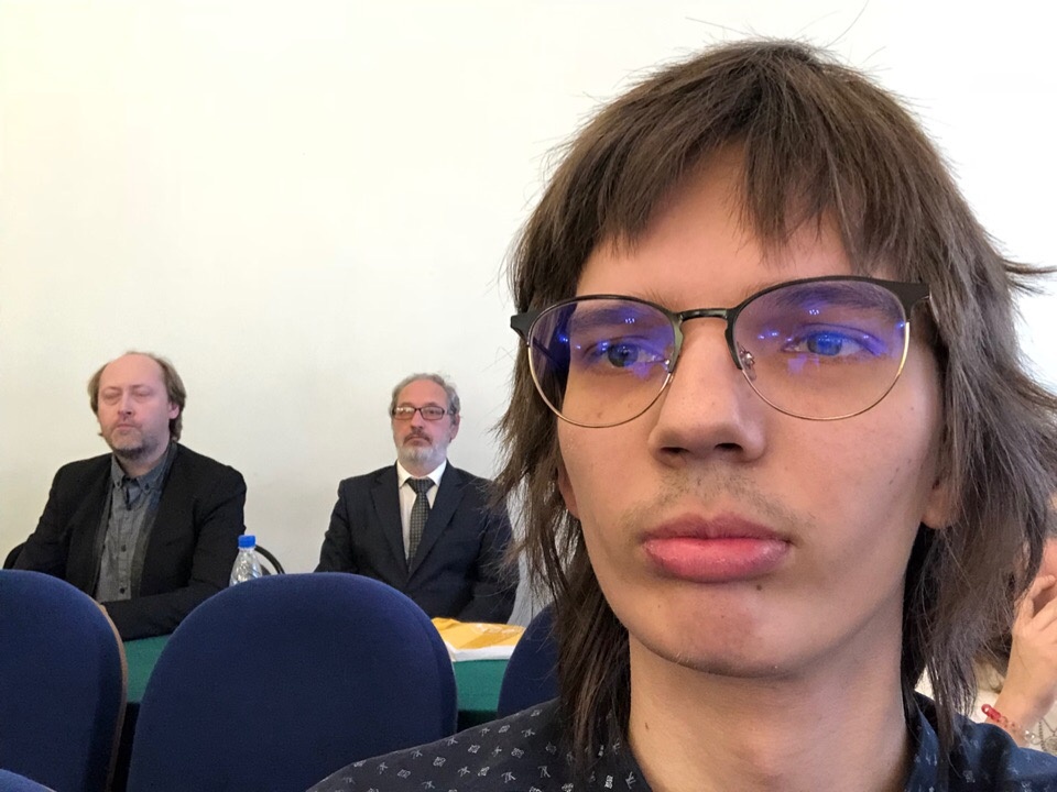 Это я на прослушивании.  