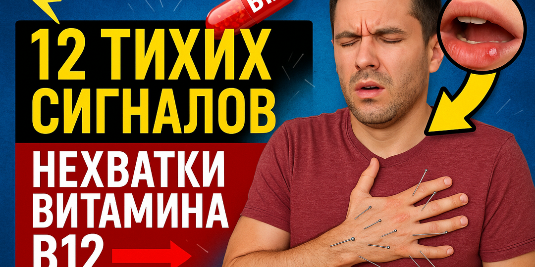 12 тихих сигналов нехватки витамина В12, которые нельзя игнорировать
