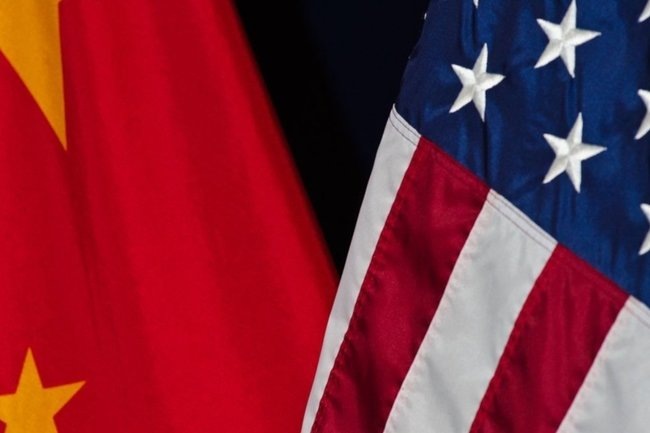    Китай США / флаг