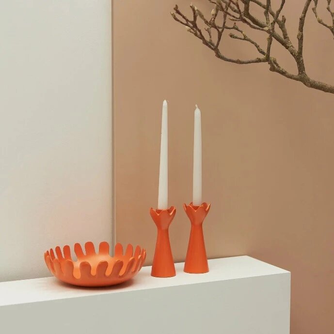 Блюдо Laminaria d22 см ваза для фруктов конфет металлическое круглое сервировочное Bergenson Bjorn