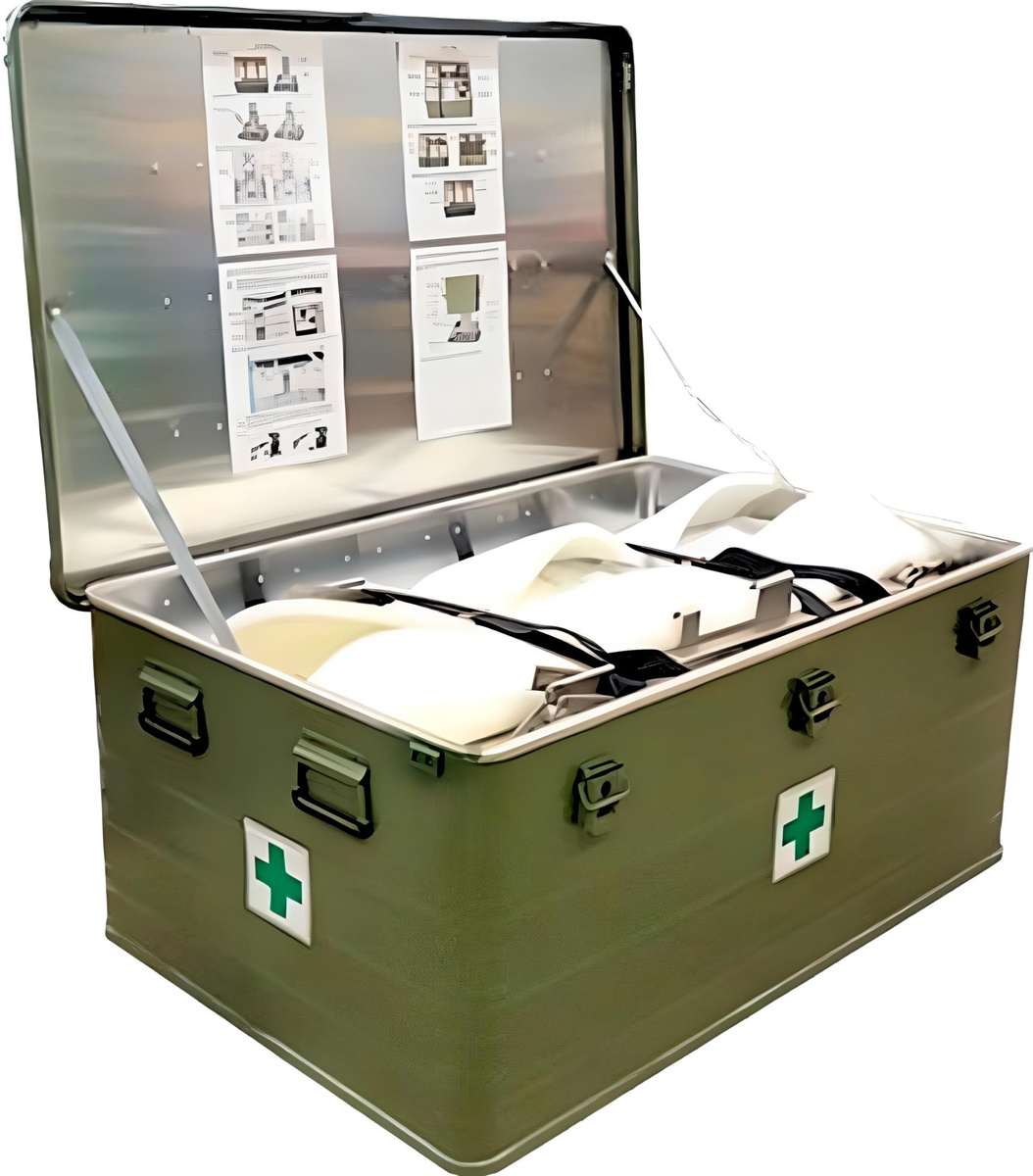 Алюминиевый ящик КАПИТАН для полевого госпиталя