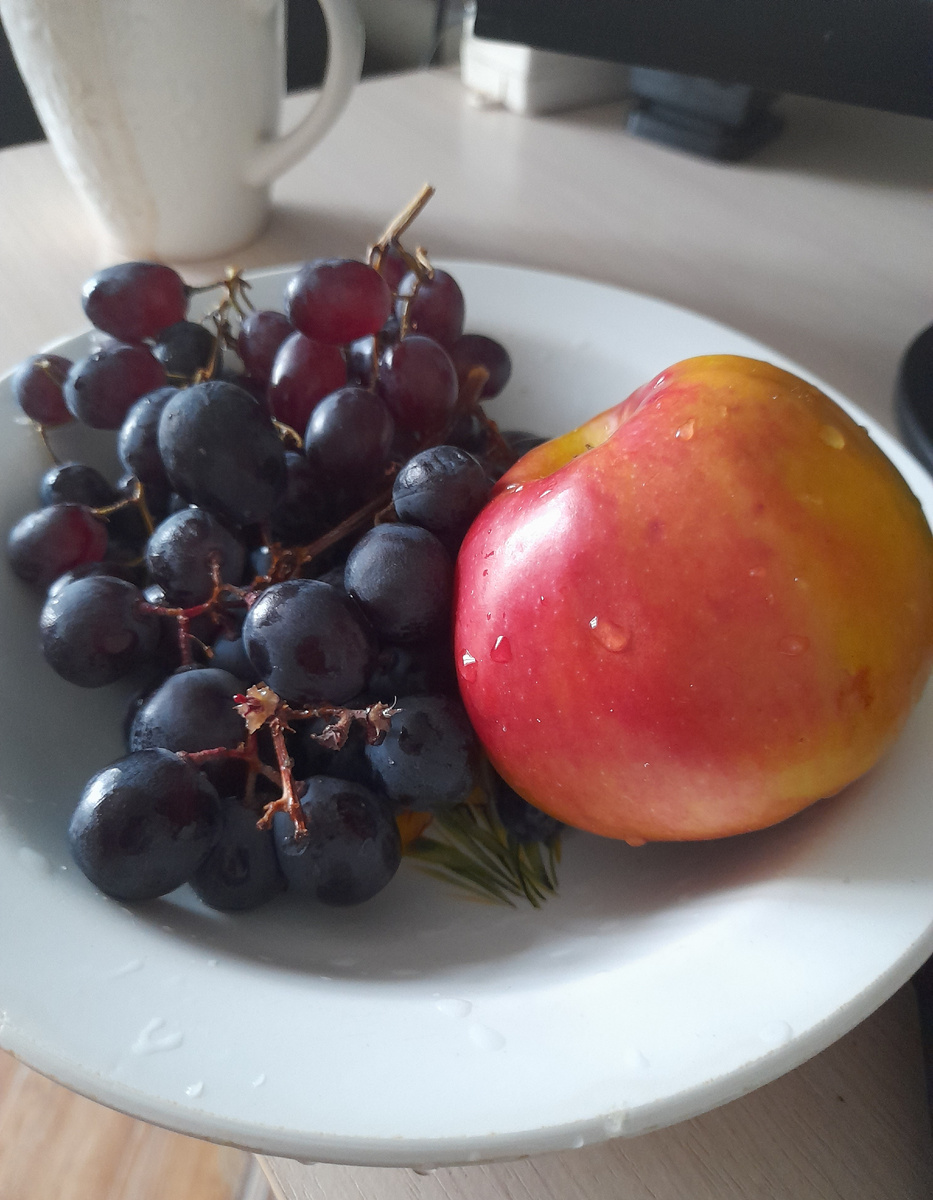 Мой полдник за компьютером, витамины