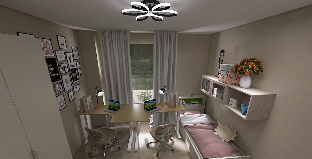 Минимализм для подростка — это не пустота, а пространство для роста, учебы и мечтаний. 
Мой недавнишний проект 📂, комната для девочек-подростков в светлых тонах и с чистыми линиями.
***
Цвета 🎨: базовый ванильный белый, тёплый крем, пудрово-розовый и светло-серый; акценты — мята и зелень растений.
***
Материалы 🪵: светлое дерево дуба, матовые поверхности, стекло и натуральный лен/хлопок в текстиле.
***
 План📋: рабочее место у окна с мягким дневным светом; низкая кровать; модульная система хранения вдоль стены; скрытая проводка и минималистские ручки.
***
 Освещение 💡: естественный свет плюс два слоя света , точечный основной светильник на потолке, уютная настольная лампа для вечерних задач и прикроватный светильник. 
***
 Уголок уюта 🧸: небольшая пуфик-подушка, плед‑одеяло и место для чтения и отдыха.
***
Декор 🪴⚜️: по одному персональному элементу на зоне — фото/коллекция на письменном столе, пара аккуратных полок и несколько живых растений.
‼️‼️‼️
 Итог❤️: просторное, светлое и функциональное пространство, которое поддерживает индивидуальность и порядок✅.

 
Если хотите реализовать подобный дизайн под ваш интерьер, пишите в личные сообщения — обсудим задачи и бюджет.



Хештеги: #интерьер #дизайнинтерьера #минимализм #минимализминтерьер #детскаякомната #комнатадевочки #подиатныйинтерьер #teenroom #minimalistdesign #interiordesign