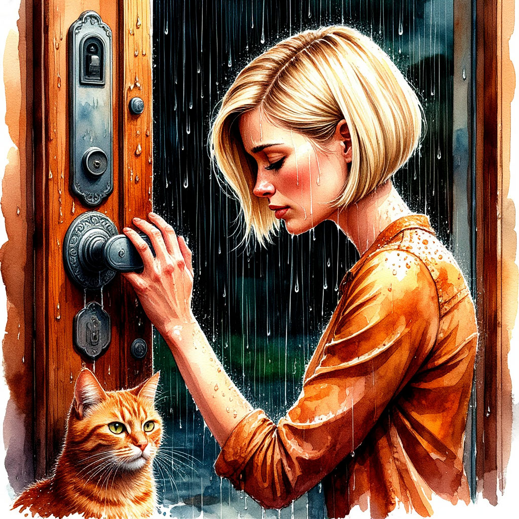 Момент осознания у подъезда